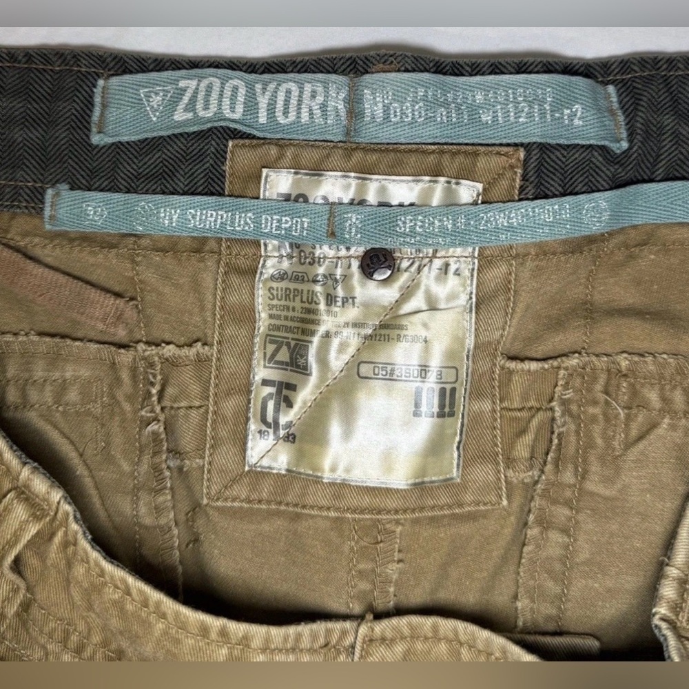 Vintage Zoo York Men's Chino Jeans Skater Style Streetwear Rare Sz 34 34x32 READ - Picture 8 of 13